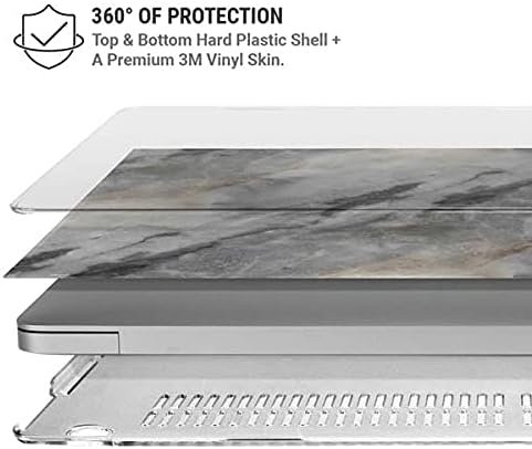 Skinit Case + Skin Compatible with MacBook Air 13in (2020) Originally Designed Stone Taupe Design