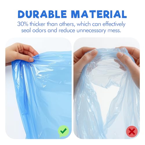 Image of Diaper Pail Refill Bags,10 Pack for Genie Diaper Bags Refill scented, 100% Lock Odor and Seal Diaper Pail Refills, Fully Compatible with Diaper Genie and with Munchkin(Cartridge is not included)