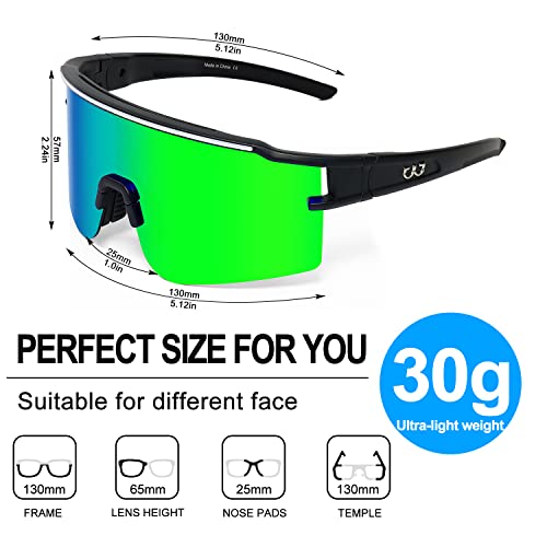 Fmy Polarized Sports Sunglasses For Men Women With 3 Interchangeable Lenses,Uv Protection Mtb Baseball Cycling Glasses #TOP4