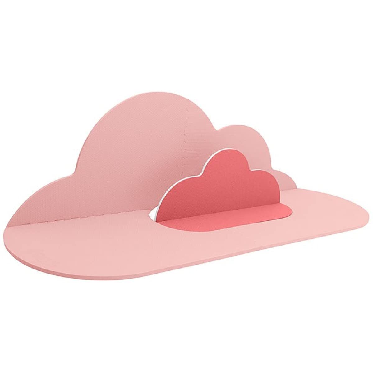 Quut - Alformbra de juegos bebe - Forma Nube - Alfombra Puzzle Infantil para bebés de Foam (EVA), Suelo Extra Acolchado para niños, Color Rosa y beige