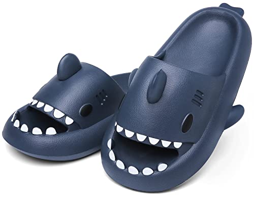 Men's and Women's Shark Slides Cloud Slippers Summer Novelty Open Toe Slide Sandals Anti-Slip Beach Pool Shower Shoes with Cushioned Thick Sole2