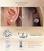 "STUNNING FLAME" 14K Gold Post & Sterling Silver Round Cut Cubic-Zirconia Stud Earrings | Hypoallergenic & Nickle Free Jewelry(yellow-gold-and-sterling-silver,1.5) #4