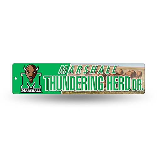 Rico Industries NCAA Marshall Thundering Herd Plastic 4" x 16" Street Sign