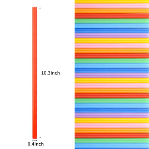 Tomnk TOMNK20190629854 120 Pack Smoothie Straws, 10.3 Inches Straws Disposable thumb #1