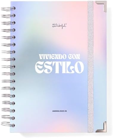 Mr.Wonderful - Kalender Office 2025-26, Wochenplaner, 18 Monate, Wochenplaner, Leben mit Stil