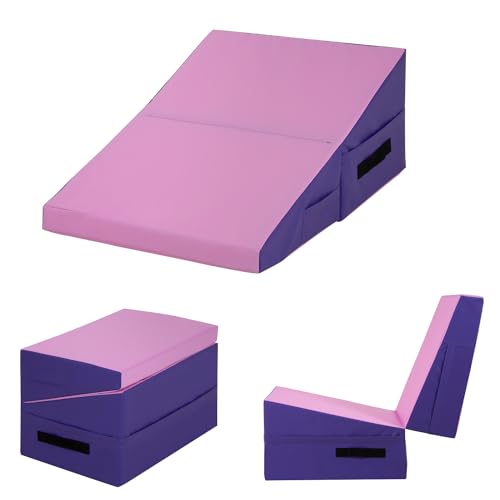 BestMassage | Gymnastics Incline Wedge Mat | 34" x 24" | Pink