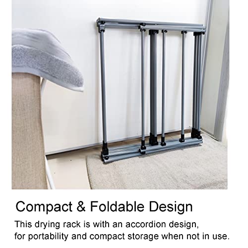 Clothes Drying Rack Folding Indoor 3-Tier Extendable Clothing Dryer Rack, Foldable Laundry Drying Racks, Accordion Collapsible Portable Laundry Racks For Drying Clothes #TOP3