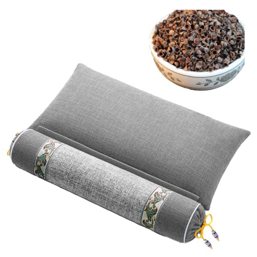 Buckwheat Husk Filled Cervical Traction Pillow, Relieves Neck Fatigue