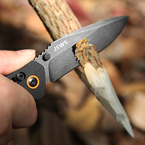 Jsws Tactical Knife Pocket Knife Survival Hunting Knife Camping Knife Edc Folding Knife 440C Stainless Steel 3.39'' Blade G10 Handle With Axis Lock Perfect For Survival Camping Gifts For Men Women #TOP3
