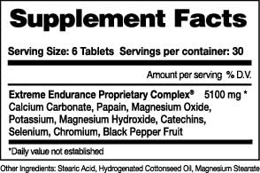 Xendurance Extreme Endurance | Reduces Lactic Acid & Muscle Soreness | 180 Tablets