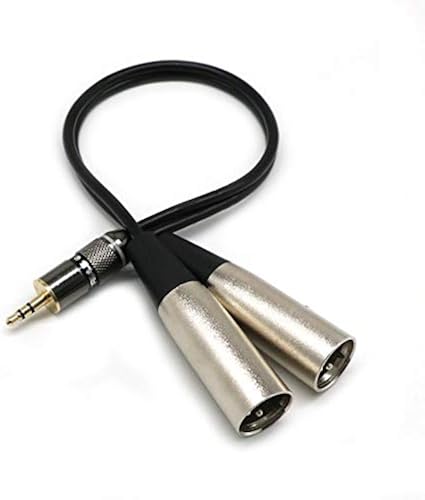 Lynn025Keats Leichte 6Ft XLR Stecker auf 3 5 Klinke Male Balanced Audio Capture Kabel