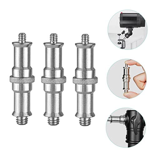 Adaptador de tornillo 1/4 a 3/8 Uonlytech de hierro para trípode de cámara 4