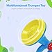 Generic Toddler Musical Trumpet Toy for Kids - Musical Enlightenment Instrument Toy, Develops Musicality, for Boys Girls Ages 3 4 5 6 7 8, Blue