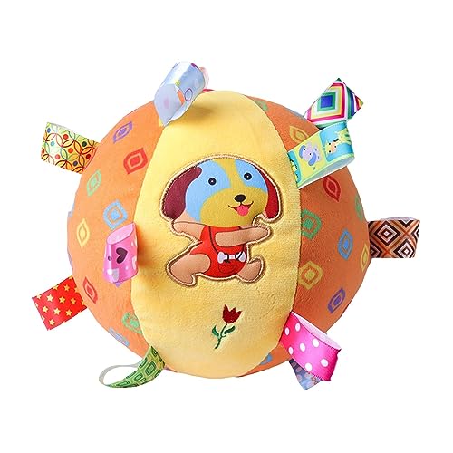 Folpus Jouet de Ballon de Football pour Chien interactif avec onglets résistant aux morsures, Jouets de Football en Peluche pour Petits Chiens, Jeu de, Styler Un