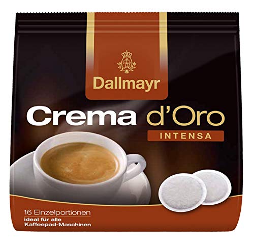 Dallmayr Kaffee Crema d’oro Intensa Kaffeepads, 5er Pack