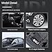 Haochi 1:24 Officially Licensed Audi A6L Alloy Diecast Model Car - Opening Doors, Lights & Sounds with Horn, Pull Back Action, Shock Absorption, Steering & Foldable Side Mirrors (Golden)