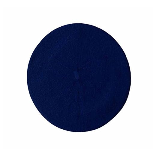 CHRISTYLE Mujer Clásico Invierno Lanas de la Boina Francesa Artista Beanie Hat Cap Tam Un tamaño Azul Marino