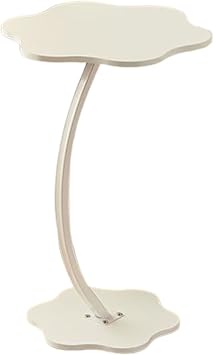 Side Table Slim, Side Table, Small Side End Table, Bed Table, Small Item Storage Stable, Mini Table Coffee, Ultra Thin Mini White