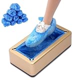 Dispenser automatico di copriscarpe usa e getta con 200 copriscarpe in plastica, portatile, ideale per casa, lavoro, negozio, ufficio