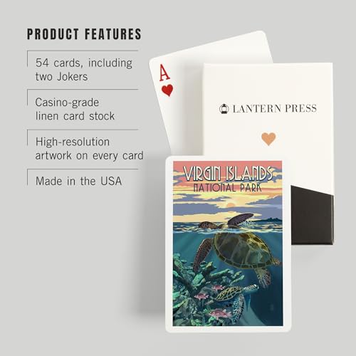 Baraja de cartas Póker Lantern Press 52 piezas miniatura 3