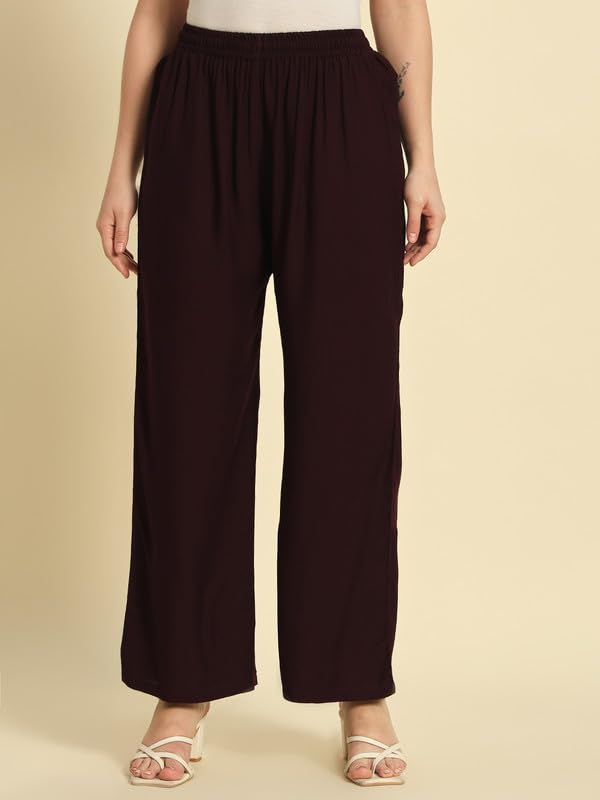 Image of Soft Colors Women Regular Fit Pocket Palazzo