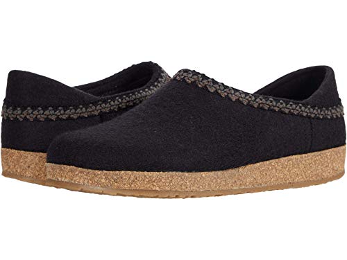 Image of HAFLINGER Grizzly GZH Zigzag Felt Clog Wool Shoe