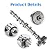 zayody Engine Intake & Exhaust Camshaft Compatible with Audi A3 2008-2013 A4 A5 A6 Q3 Q5 TT Volkswagen Beetl CC Eos GTI Jetta Passat Tiguan Replacement for 06H109022BB 06H109021K 06H109021G Camshaft