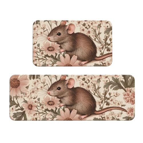 Tapetes de cocina lavables alfombras para suelo de lavandería cómodos y antideslizantes 2