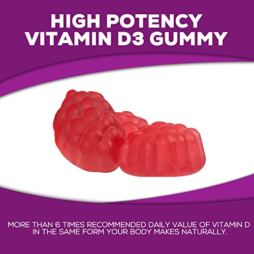 Vitamin D3 Gummies 5,000 Iu 125 Mcg - Extra Strength To Support Bone Health And Natural Immune Support - Delicious, Non-Gmo, Tasty Gummy For Children, Adults, And Seniors - 120 Gummies #TOP2