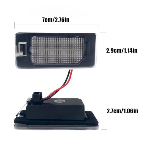 Luz placa matrícula LED Fiat 500X para ITV sin fallos 4