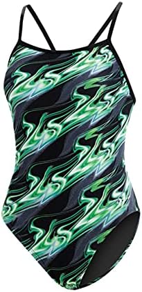 Dolfin Women's Reliance Inferno V-Back,Green (310),22