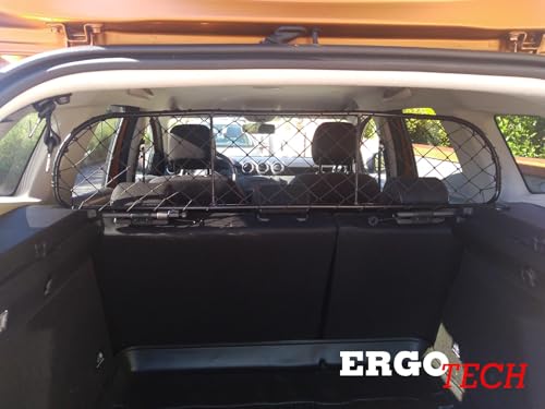 ERGOTECH Trennnetz Trenngitter kompatibel mit Dacia Duster RDA65-S14, für Hunde und Gepäck.