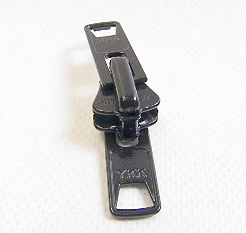 Zipper Repair Kit - Black Boat Canvas Vislon Double Metal Pull Tab Zipper Sliders - 2 Sliders Per Pack - Made in USA