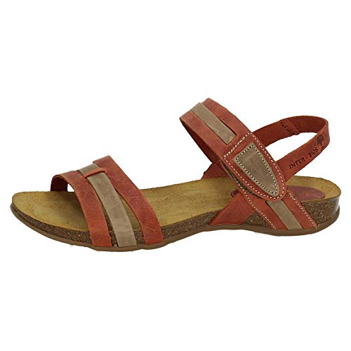 MADE IN SPAIN 4470 INTERBIOS Teja BEIG Mujer Sandalias Teja 38
