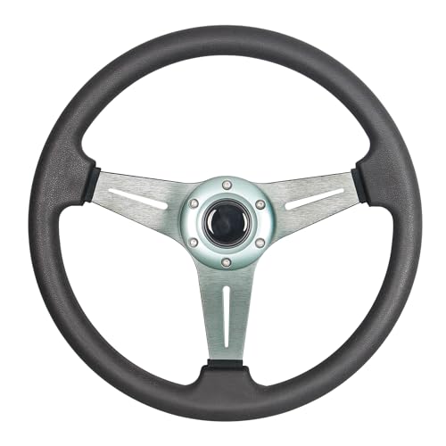 350mm/13.8”Sport Steering Wheel Aluminum Alloy Titanium Spokes Drift Simulation Racing