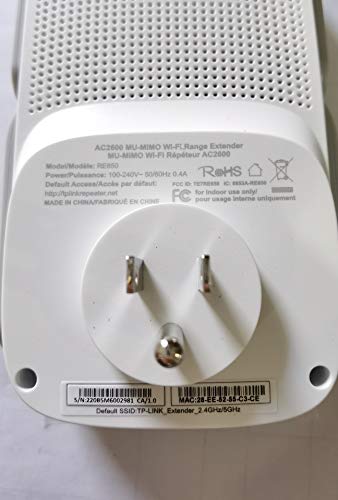 Product Image 1: TP-Link AC2600 WiFi Extender(RE650), Up to 2600Mbps, Dual Band WiFi Range Extender, Gigabit port, Internet Booster, Repeater, Access Point,4×4 MU-MIMO