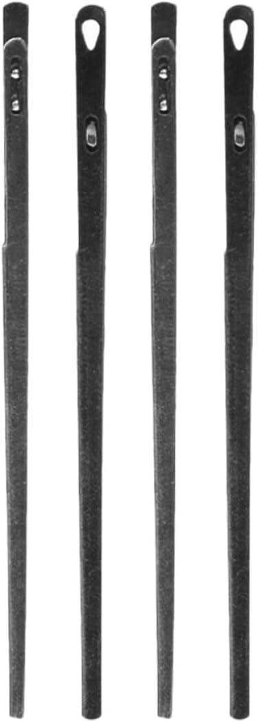 OKUMEYR 4pcs Leathercraft Sewing Needles and Leather String Kit for Hand Stitching Steel Leather Needles with Single and Double Eye and Repairs