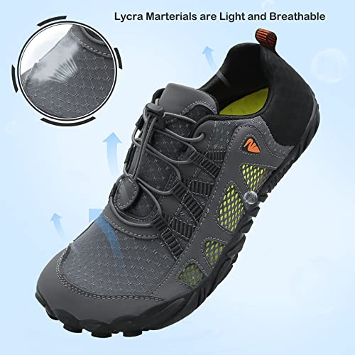 Image of L-RUN Barefoot Water Shoes Women Mens Aqua Sock Athletic Hiking Water Sports Shoes for Swim Beach Pool Sand Diving Walking