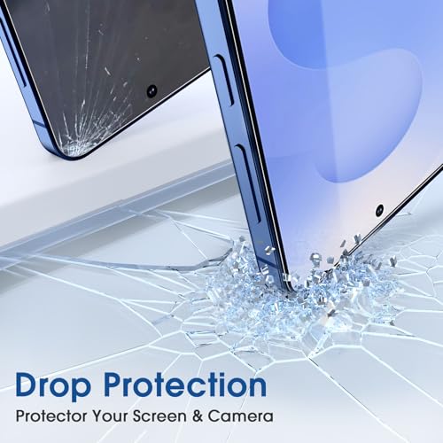 amFilm Auto-alignment OneTouch for Samsung Galaxy S25 6.2'' Screen Protector + Camera Lens Protector, Tempered Glass, 30 seconds Installation, Bubble Free, Case Friendly, Anti-Scratch [2+2 Pack] by amFilm - Image 6