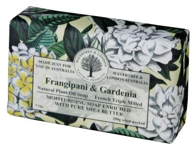 Wavertree & LondonFrangipani and Gardenia Luxury Australian Natural Soap Bar 7 Ounces (4 Bars)