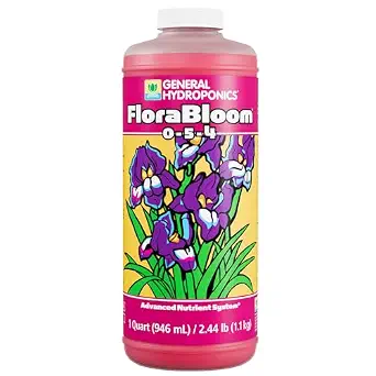 General Hydroponics FloraBloom 0-5-4 Plant Food, 1 Quart