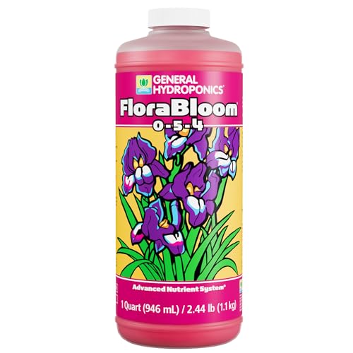 General Hydroponics FloraBloom 0-5-4 Plant Food Part of FloraSeries Advanced Nutrient System for Plants 1 Quart