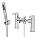 Price comparison product image Bathroom Waterfall Bath Shower Mixer Tap Brass Handset Hose Chrome Deck Mounted
