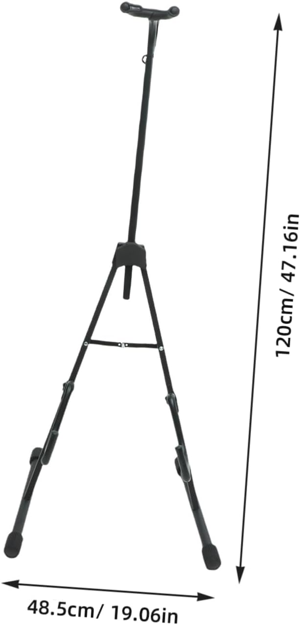 Beaupretty Adjustable Cello Stand with Smooth Rounded Edges Practical Violoncello Bracket for Secure Support Black Music Instrument Holder for Home and Practice