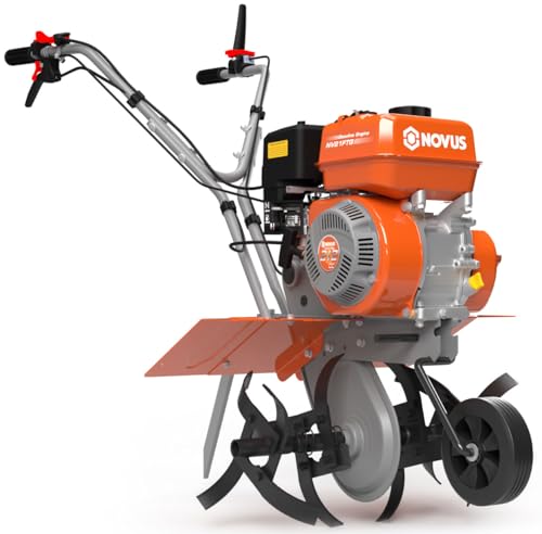 NOVUS 21-Inch Gas Tiller for Gardening
