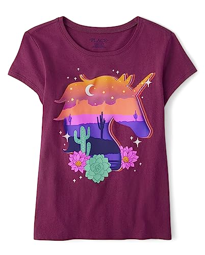 The Children's Place,Short Sleeve Animal Graphic T-Shirt,Large (10/12)
