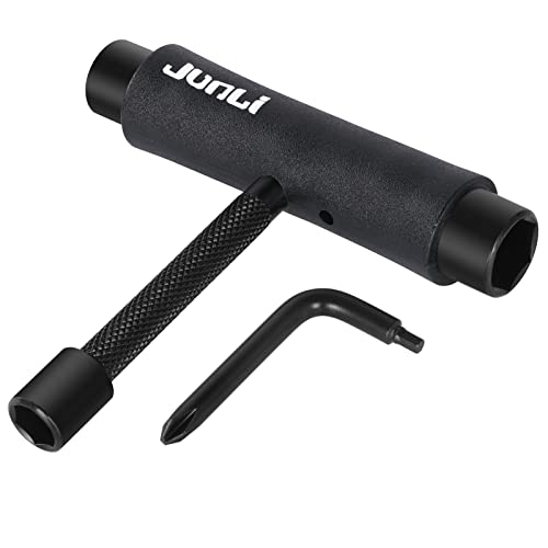 Junli All-In-One Skate Tools Multi-Function Portable Skateboard T Tool Accessory With Allen Key And L-Type Phillips Head Wrench Screwdriver #TOP27