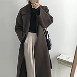 Material - Außen: 65 % Polyester, 35 % Acryl; Futter: 100% Polyester,Diese Fleece-Warmjacke für Frauen, hilft Ihnen Weichheit und Komfort zu bringen,das ist abriebfest, leuchtend in der Farbe und nicht leicht zu verblassen,warme Innenseite,Das Polyestergewebe dieses winddichten Peacoats hält auch Kälte stand,langlebig genug für Ihr tägliches Tragen.