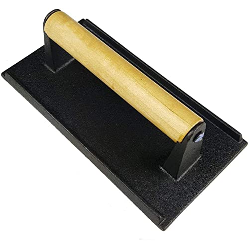 BarBits Hierro fundido Steak Peso - Barbacoa Hamburguesa Bacon Heavy Duty Prensa Grill Prensa Cover