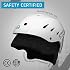 STOMP Ski & Snowboarding Snow Sports Helmet with Build-in Pocket in Ear Pads for Wireless Drop-in Headphone